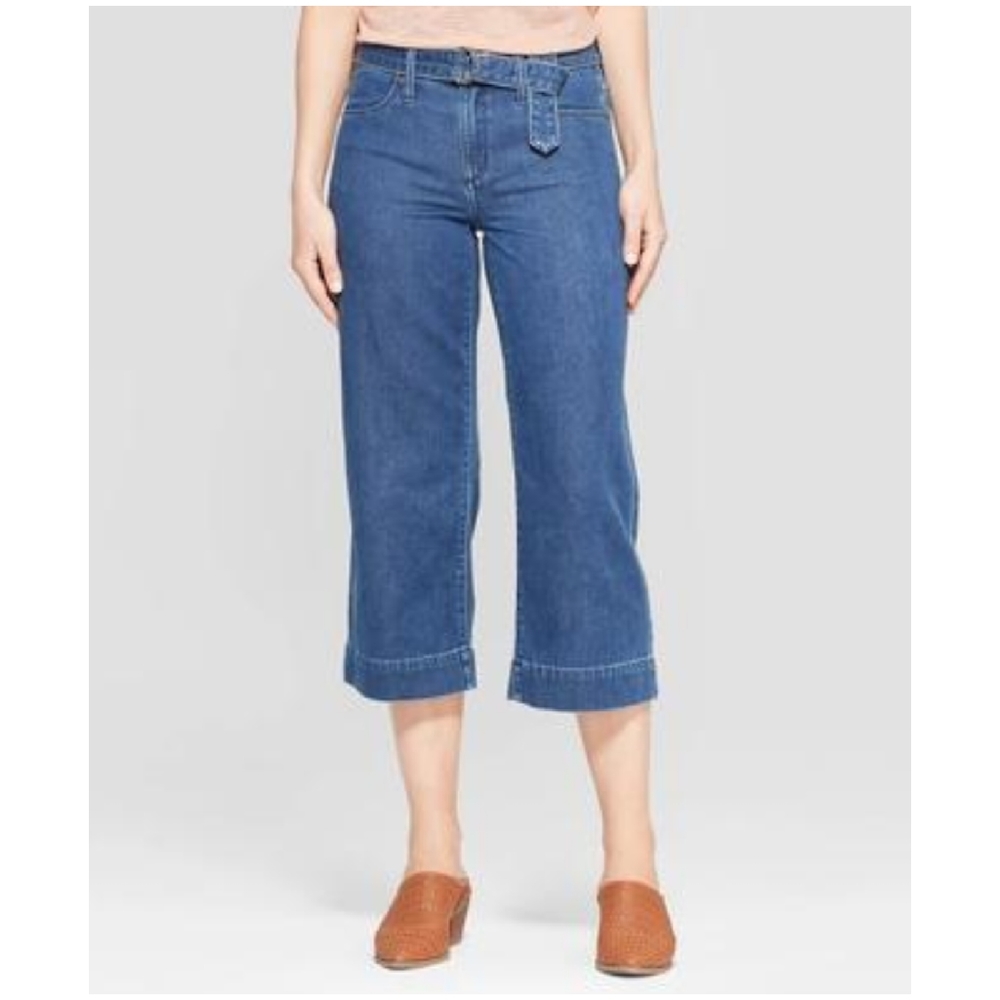 Universal Thread High Rise Wide Leg Crop Jeans‎